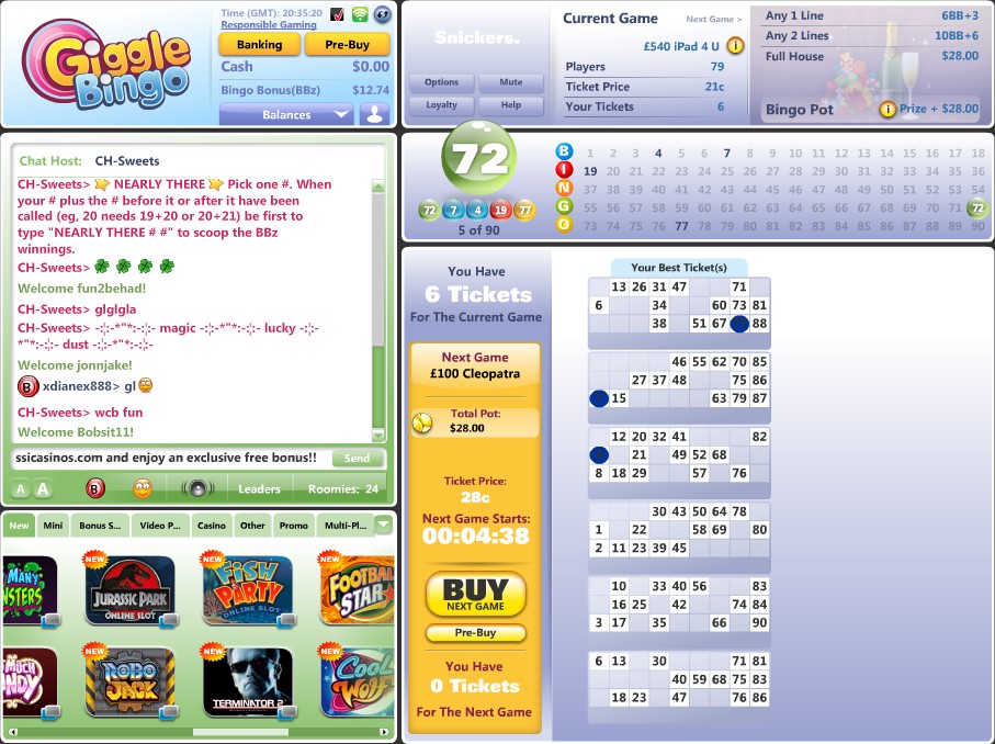Giggle Bingo Room Giggle Bingo Room