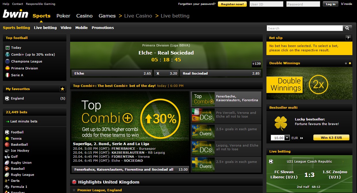 Bwin Sportsbook Bwin Sportsbook