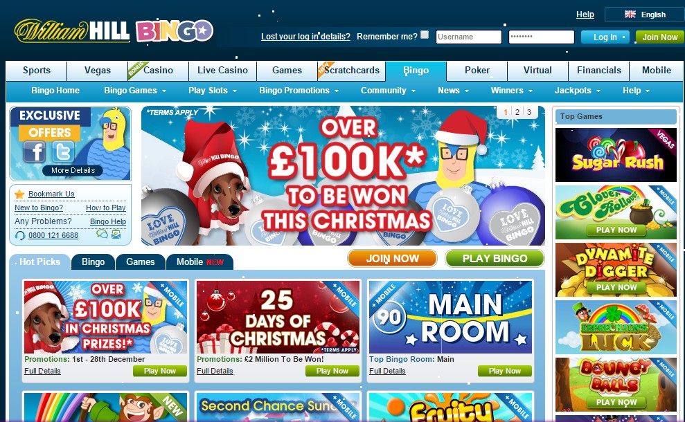 Play online bingo at William Hill