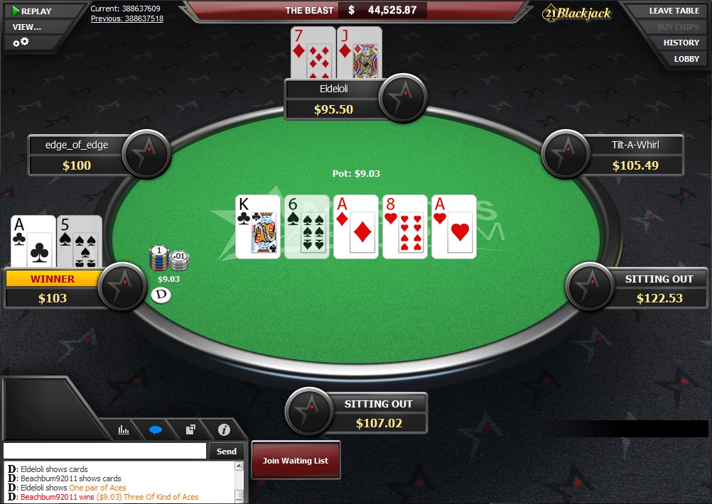 Americas Cardroom Poker Table Americas Cardroom Poker Table