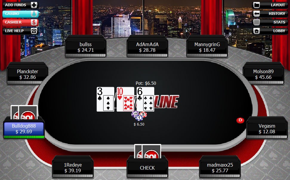 BetOnline Poker Table