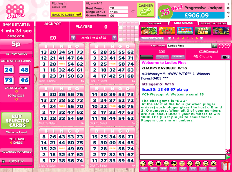 888ladies bingo