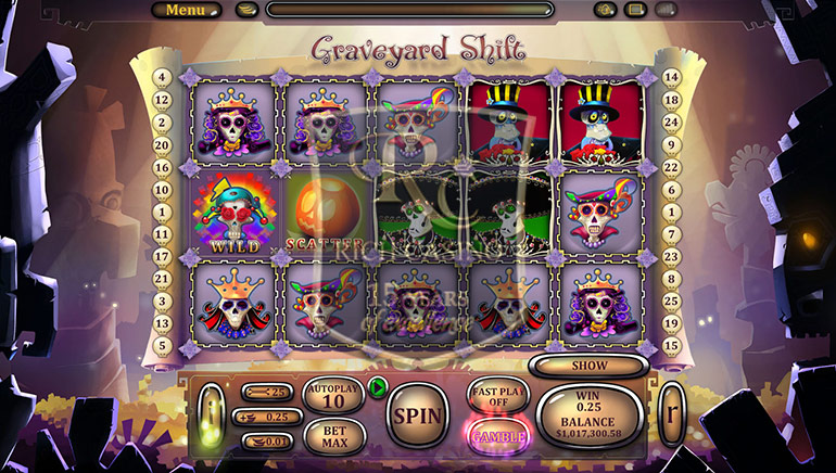 Graveyard Shift main screen