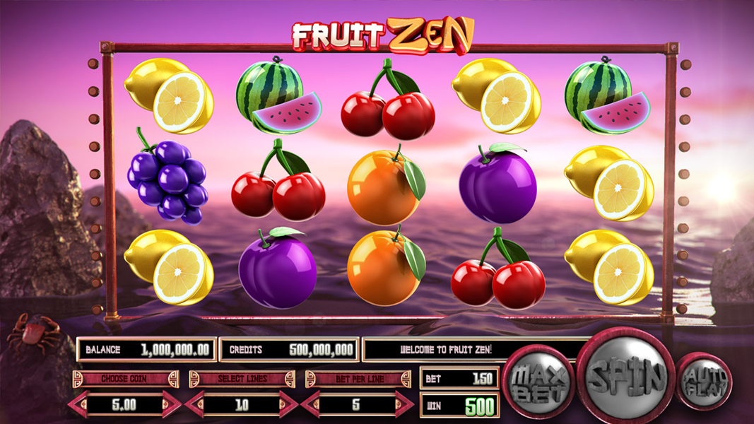 FRUIT ZEN - Betsoft SLOTS3 ARCADE series