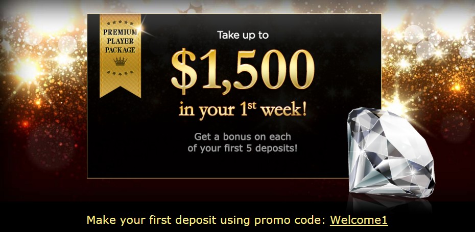 Make your first deposit using promo code: Welcome1
